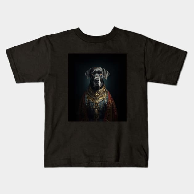 Great Dane - Medieval Tsar Kids T-Shirt by HUH? Designs